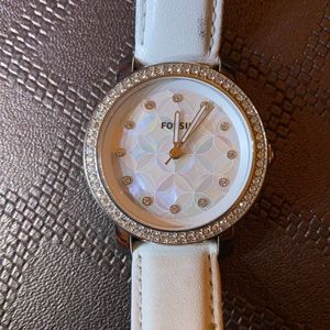 White Fossil watch - get a free $10 or less item with this!